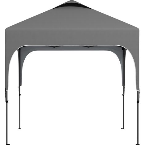 Faltbarer Gartenpavillon 2,5 x 2,5 m, höhenverstellbar, UV50+ Oxford-Gewebe, Stahlrahmen mit Tragetasche