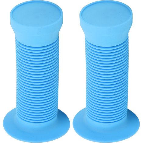 Poignées antidérapantes pour guidon de vélo/trottinette enfant (bleues) (1/5)