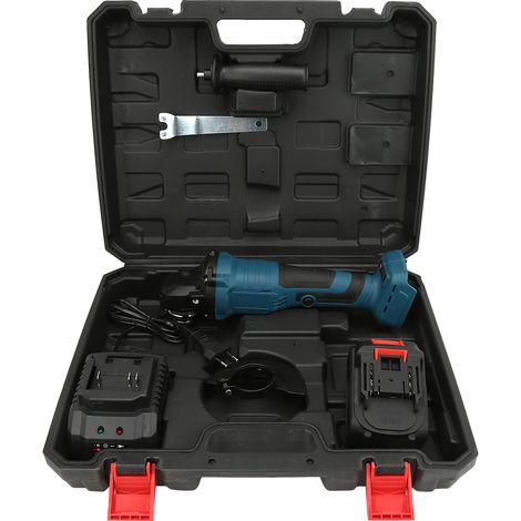 Meuleuse d'angle compacte sans fil 12V, brosse sans charbon, disque 100mm, outil de polissage et meulage à batterie Li-ion, prise UE 220V (1/5)