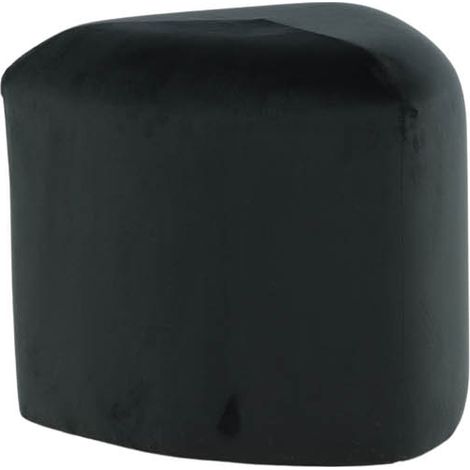Peg Pouf, Hocker Ø46cm Velour schwarz.
