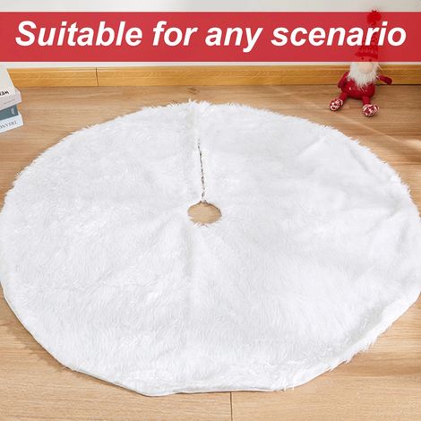 Jupe de sapin de Noël en peluche pour une fête de Noël joyeuse (1/3)