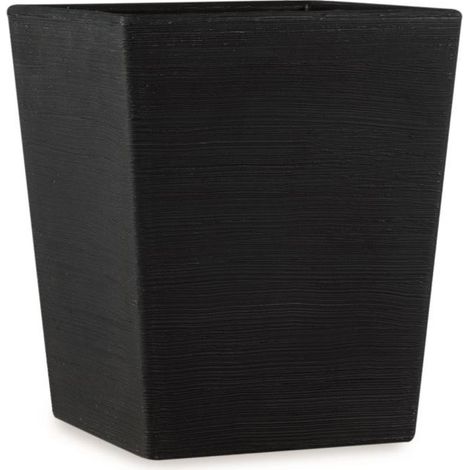 Vaso quadrato in resina Rosa 70 cm. Antracite