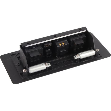 Prise de Sol Moderne en Alliage d'Aluminium avec Ports USB et Prise Secteur, Protection Anti-Poussière, 250V (1/5)