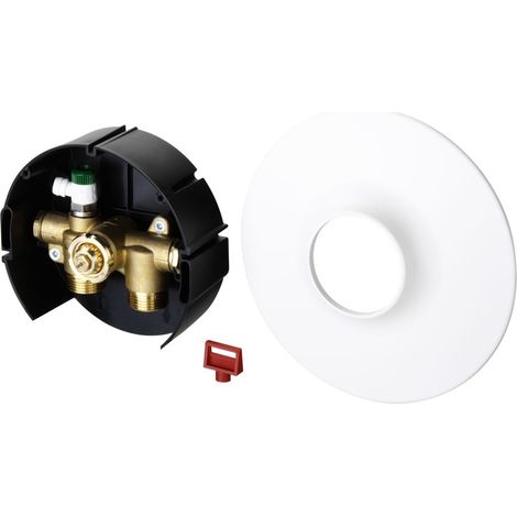 Danfoss Scatola da incasso a muro per temp.spazio,, Coperchio rotondo, G 3/4 A, 003L1015