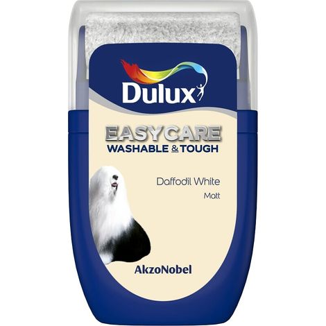 Dulux Easycare Washable Tough Matt Tester Pot - 30ml - Daffodil White