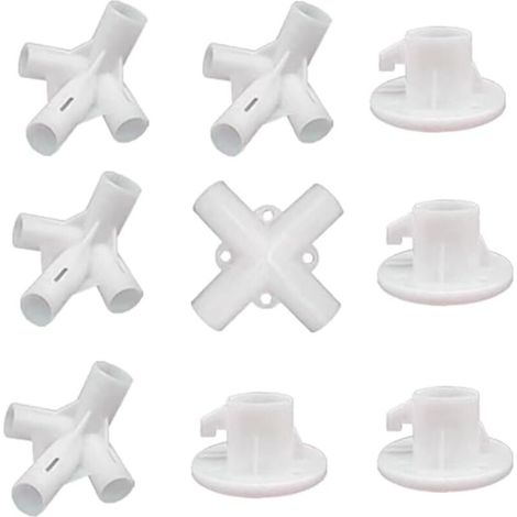 9 Piece Gazebo Replacement Kit 9 Piece Tent Replacement Kit with Gazebo Canopy Corner Connectors Plastic (1/5)