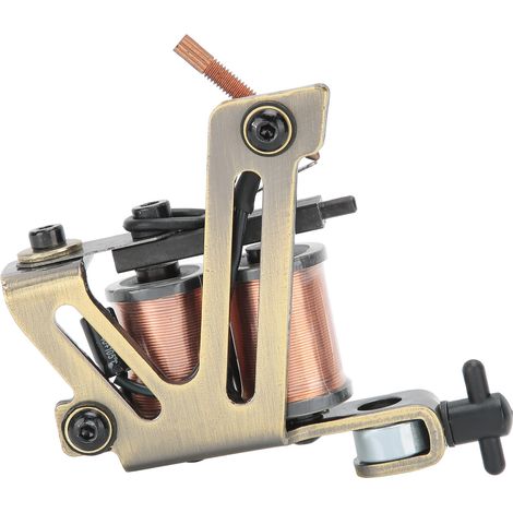 Machine à Tatouage Professionnelle pour Lignes et Ombrages, Alliage de Bronze - ZZ061-2 (1/5)
