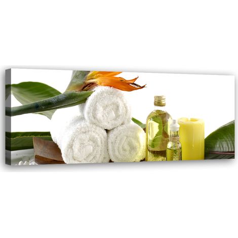 Tableau sur toile Set Spa 90x30 (1/5)