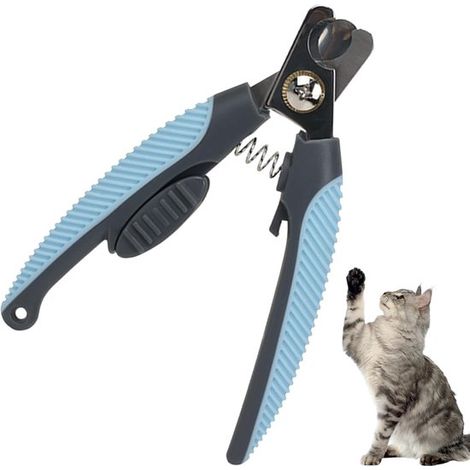 Cortauñas azules para perros con protector de seguridad, cortauñas robustos para perros, medianos y grandes con uñas gruesas (1/5)