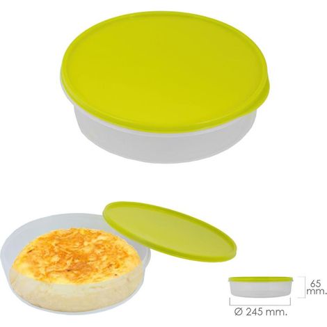 Fiambrera Para Tortillas Redonda Ø 24.5 cm. 2 Litros