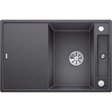 Evier Blanco Axia III 45S Silgranit - GRIS ROCHER - Accessoire : Planche en verre (1/5)