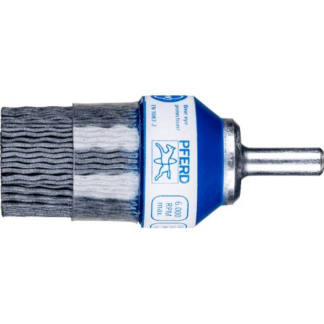 PFERD TOOLS COMPOSITE Pinselbürste PBUPR Ø 28 mm Schaft-Ø 6 mm SiC-Filament-Ø 1,00mm Korn 120 stationär
