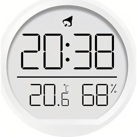 Réveil numérique LCD température et humidité, design magnétique, 3 types de placement, calendrier 12/24 heures pour la maison, la cuisine, le bureau, les étudiants (1/5)