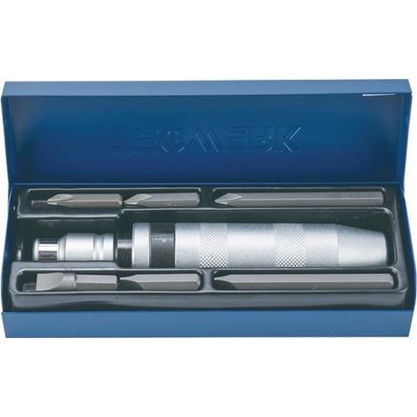 TECWERK Schraubenlösersatz 8-tlg.1/2 Zoll in Stahlbl.-Kass.TECWERK