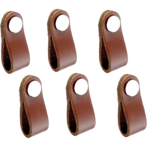 Lot de 6 attaches de rangement en cuir, enrouleur d'écouteurs, organisation de câbles de données (1/5)