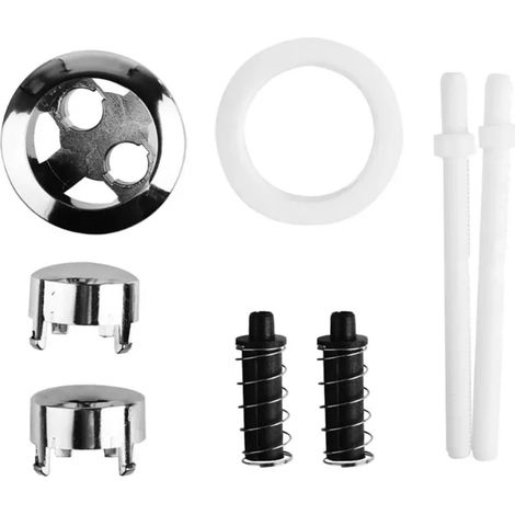 Lot de 4 boutons poussoirs de chasse d'eau (1/5)
