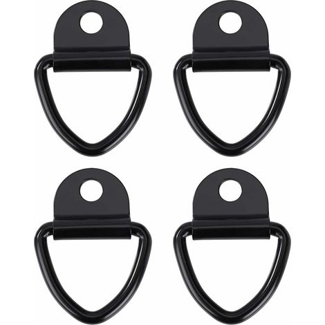 Crochets d'arrimage Anneau Robustes V-Ring en Acier Inoxydable Bague d'ancre pour Remorques Camions et Entrepts 4pcs (1/5)