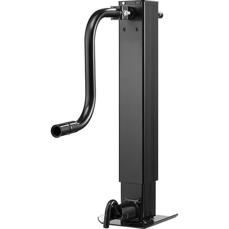 Mophorn Gato cuadrado para remolque con capacidad de carga de 5443 kg, recorrido de 330 mm, incluye manivela y base ajustable, eleva hasta 67,4 cm, ideal para remolques de caravanas, utilitarios
