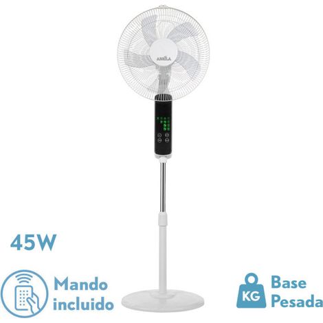 Ventilador de Pie Rodium Blanco 45W Oscilante Táctil (1/2)