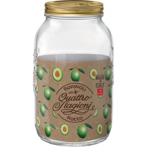 BORMIOLI BARATTOLO DI VETRO 4 STAGIONI 3.8 LT SENZA TAPPO, CUCINA, ACCESSORI CUCINA
