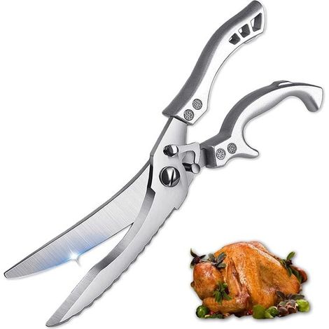 Forbici da cucina professionali per pollame e carne - Acciaio inossidabile - Blocco di sicurezza (1/5)