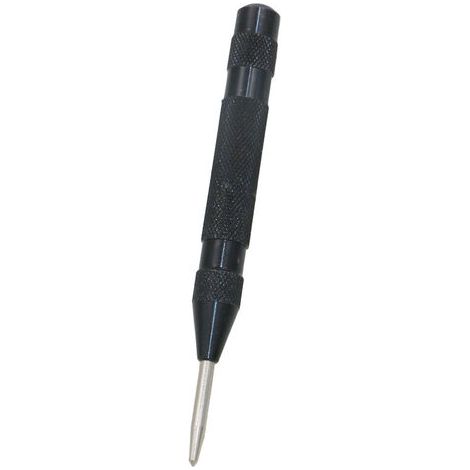Tampon Central Automatique à Ressorts avec Outils de perçage, Noir, 130 mm, 1pcs,Fonepro (1/5)