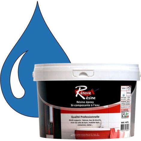 Peinture - Rénove Résine 0.5L - Bleu ciel - Brillant - Monocouche - Multi-supports (1/4)