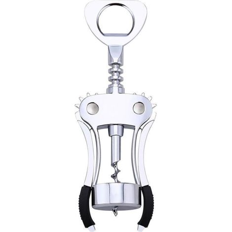 Ouvre-bouteille multifonctionnel domestique en acier inoxydable, couteau hippocampe, ouvre-bouteille, bouteille de vin de raisin, perceuse à liège (1/4)