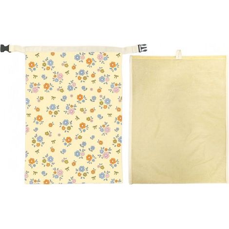 Sacchetto per il pane rimovibile in cera d'api 32 x 42 cm Sacchetto per il pane in cotone con chiusura a fibbia Sacchetto per la conservazione riutilizzabile Pagnotta (1/5)