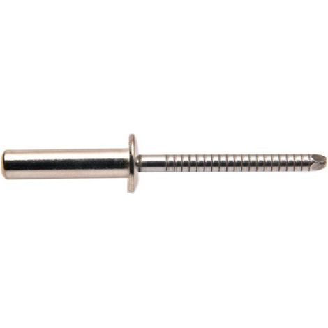 250 Rivets Aveugles Etanches Tête Ronde GOSTOP MI TRS 4.8 x 10 mm - Alu/Inox - D-Work