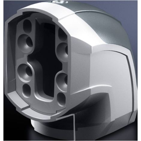 Rittal CP 6206.600 Adaptateur d'angle aluminium, plastique gris clair (RAL 7035) 1 pc(s) (1/4)