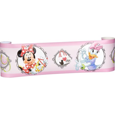 AG Design wbd 8067 Disney Mickey Mouse, bordo adesivo da parete, 1 Rotolo, carta, multicolore, 500 x 14 cm
