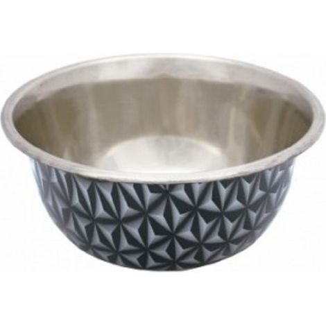 Alimentatore inossidabile a mosaico blu da 450 ml