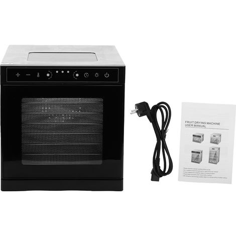 Déshydrateur Alimentaire 400W 8 Plateaux - Minuterie 24h, 30-90°C, Fenêtre Éclairée, 48dB Silencieux - Pour Fruits, Viande, Snacks, Animaux - Acier Inoxydable (1/5)