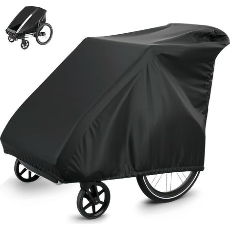 Faltbare Garage für Fahrradanhänger, universelle Fahrradanhängerabdeckung aus 210D Oxford-Gewebe, wasserdichte Fahrradanhängerabdeckung mit UV-Schutz, Zubehör für die Abdeckung (1/5)