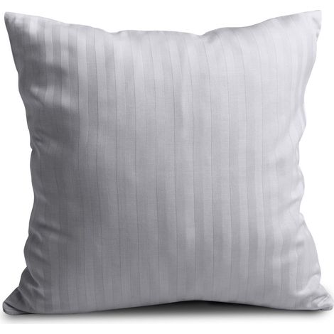 Damast-Kissenbezug, 1 cm Streifen (40x40-1) (1/5)