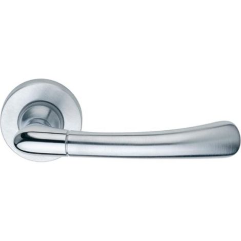 Maniglia per porte interne Oxa Bicolore Cottali cromo