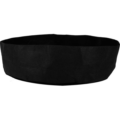 Sac de jardinage rond en feutre surélevé pour herbes aromatiques, fleurs et légumes, noir, 127 cm x 30 cm (1/5)