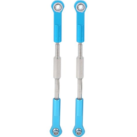 1 Paire de Biellettes en Alliage d'Aluminium pour Voiture RC 1/8 HSP 94762/94763, Accessoire Métallique Bleu (1/5)