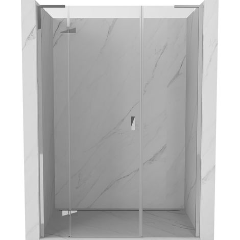 Mexen Mist-H L puerta de ducha abatible izquierda 120 cm, transparente, cromo - 8A5L-120-001-01-00-L (1/5)