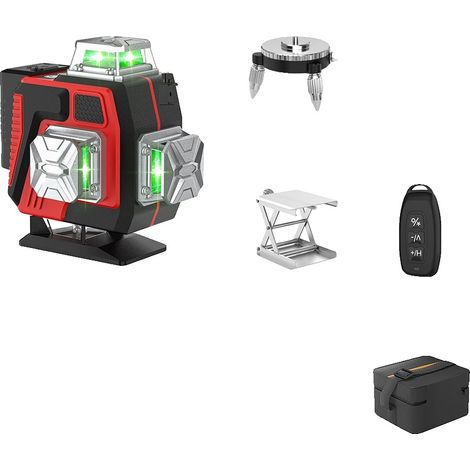 Niveau Laser Vert, 16 Lignes, Technologie d'Auto-Nivellement, 16Lignes+Sac en tissu (1/2)