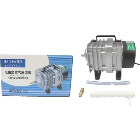 Sauerstoffpumpe, Edelstahl, geeignet für Aquarien, ACO-328 60W, EU-Netzteil 220V 50HZ (1/2)