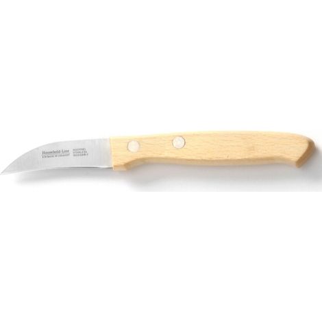 Couteau éplucheur avec manche en bois modèle courbé Bois (L)165 mm - Hendi