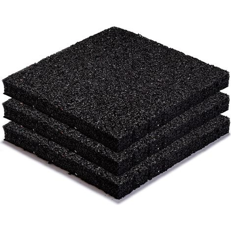 Soporte de baldosas de caucho 200x200x20mm - por 16 piezas (1/5)