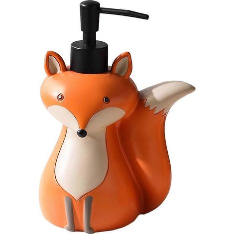 Flacon distributeur de savon mignon 320 ml/500 ml - Rechargeable pour savon pour les mains, shampoing, gel douche, décoration pour salle de bain d'enfant A (1/5)