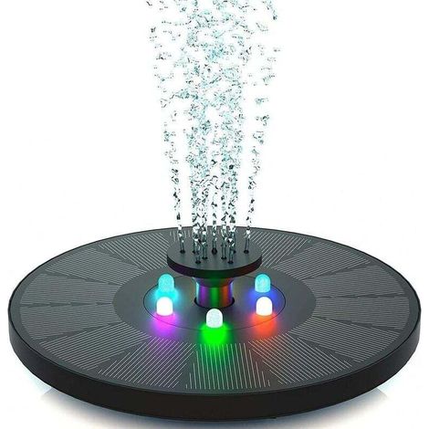 3W Solar pump - Solar pump with LED light - For gardens or spring pumps (1/3)