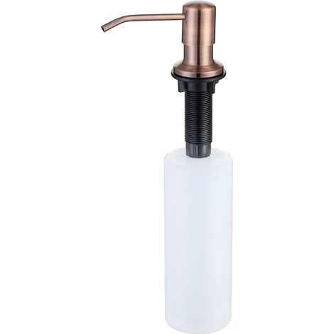 (Bronze rouge) Kit de rallonge pour distributeur de savon liquide intégré en acier inoxydable pour salle de bain et accessoires de cuisine et de salle de bain (1/5)