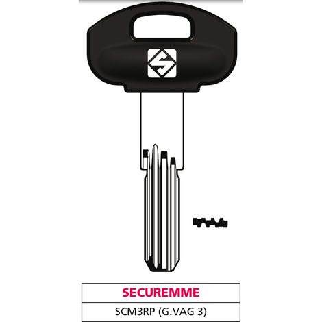 Silca CHIAVE PUNZONATA OTTONE SCM3RP (G. VAG 3) SECUREMME 5.00 pz