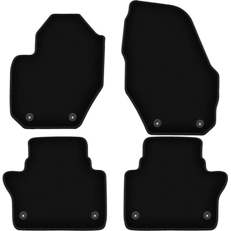 BASIC schwarze Veloursmatten für: Volvo S60 II Lang (2010-2018)