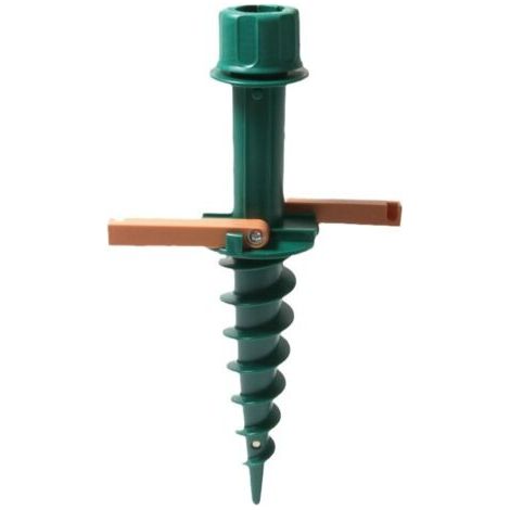 Support Parasol avec Pointe pour Plage Ancre De Parasol Résistante Plastique Fixation Sécurisée Et Facile à Installer pour Tentes De Jardin Verte (1/5)